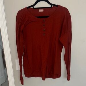 Pulse Women's Red Long Sleeve Top